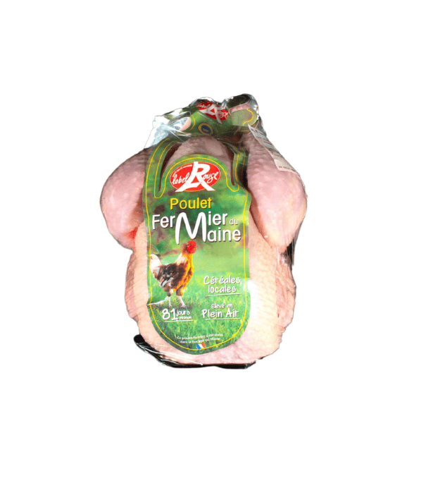 Poulet fermier Label Rouge origine France sous vide