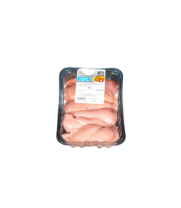 Filet de poulet entier halal en barquette