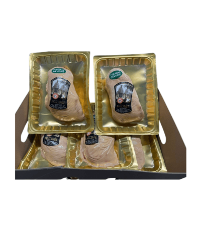 Foie gras cru déveiné 1er choix – Origine France – Carton de 2 à 4 kg
