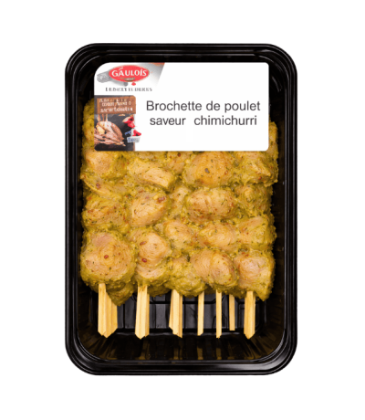 Brochette de filet de poulet chimichurri- Origine France – Carton de 2 à 4 kg