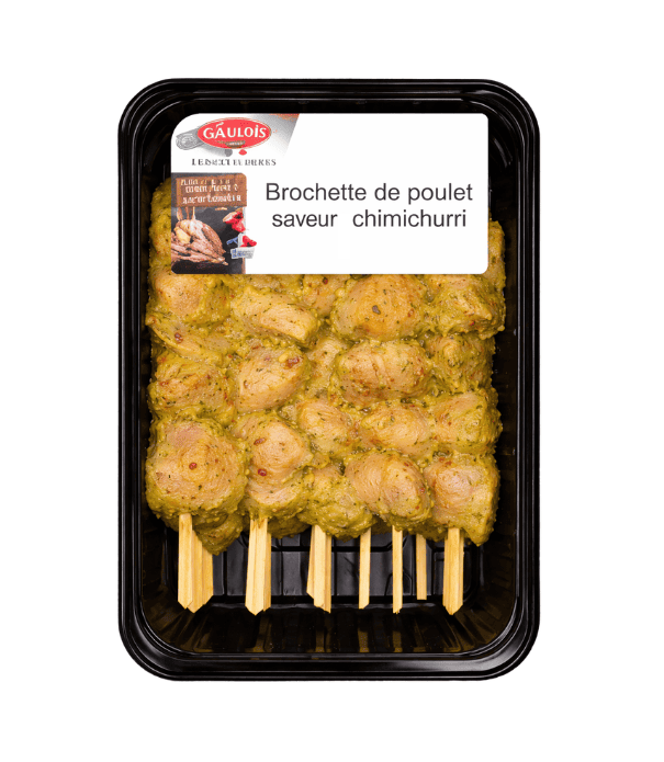 brochette de filet de poulet chimichurri