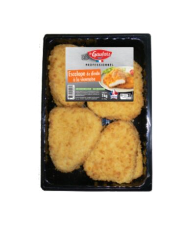 Escalope de dinde à la viennoise – Origine FRANCE – Carton de 4 kg